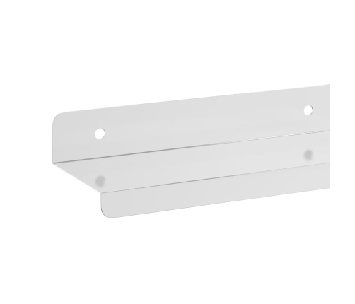 Estantes de pared 3 uds acero inoxidable plateado