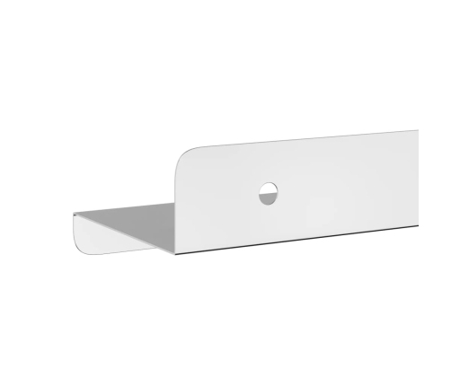 Estantes de pared 3 uds acero inoxidable plateado