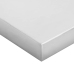 Estantes de pared 2 uds acero inoxidable plateado 75x40x3 cm