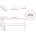 Estantes de pared 2 uds acero inoxidable plateado 75x40x3 cm