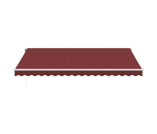 Toldo retráctil automático burdeos 450x350 cm