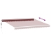 Toldo retráctil automático burdeos 450x350 cm