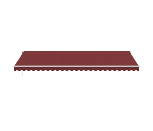 Toldo retráctil automático burdeos 600x350 cm