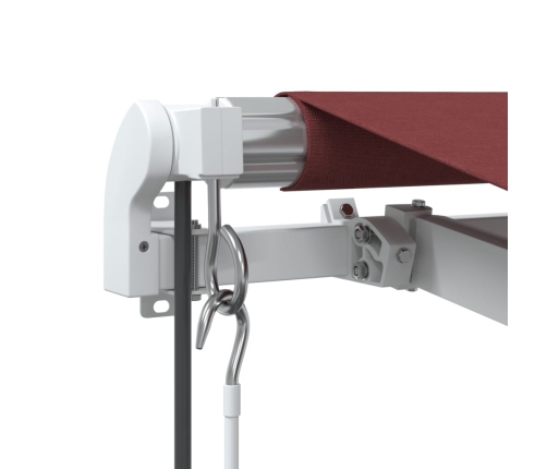 Toldo retráctil automático burdeos 600x350 cm