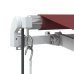 Toldo retráctil automático burdeos 600x350 cm