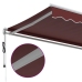 Toldo retráctil automático burdeos 600x350 cm