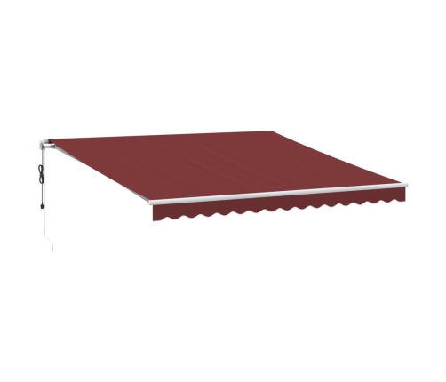 Toldo retráctil automático burdeos 400x300 cm