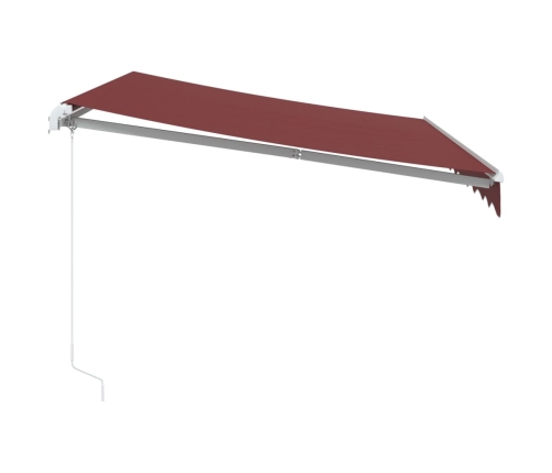 Toldo retráctil manual burdeos 300x250 cm