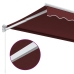 Toldo retráctil manual burdeos 500x300 cm