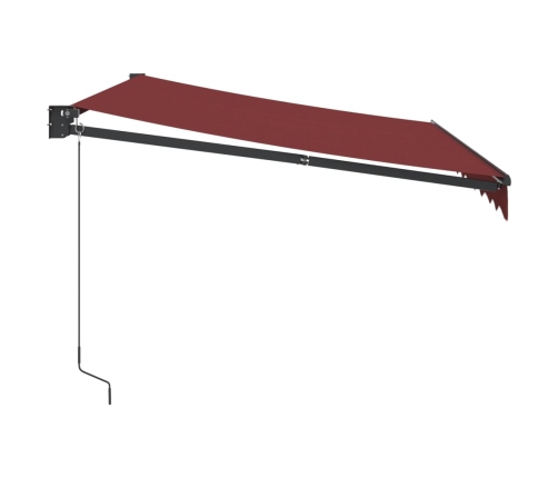 Toldo retráctil manual burdeos 300x250 cm