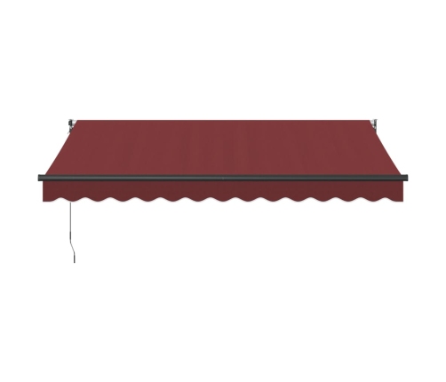 Toldo retráctil manual color burdeos 350x250 cm
