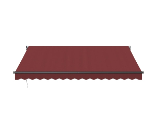 Toldo retráctil manual burdeos 400x300 cm