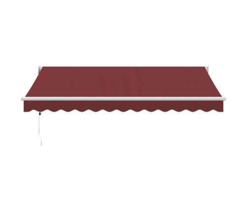 Toldo retráctil automático burdeos 350x250 cm
