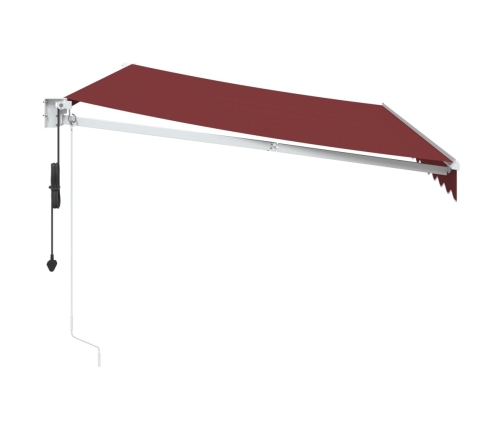 Toldo retráctil automático burdeos 350x250 cm