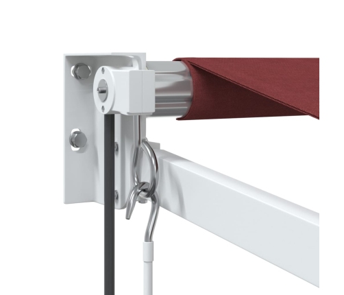 Toldo retráctil automático burdeos 350x250 cm