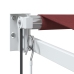 Toldo retráctil automático burdeos 350x250 cm