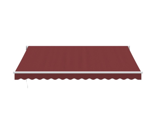 Toldo retráctil automático burdeos 400x300 cm