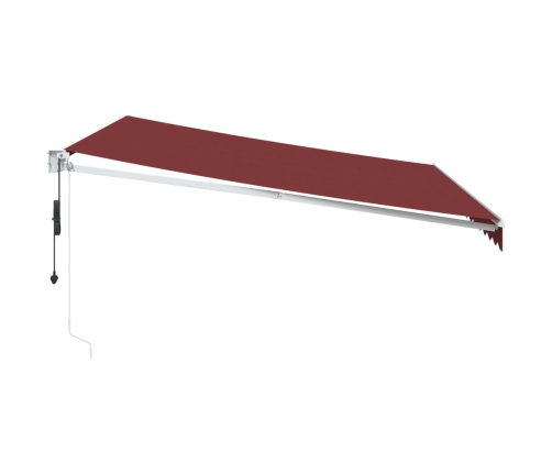 Toldo retráctil automático burdeos 400x300 cm