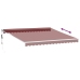 Toldo retráctil automático burdeos 400x300 cm