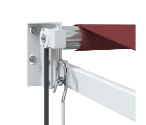 Toldo retráctil automático burdeos 400x300 cm