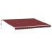 Toldo retráctil automático burdeos 450x300 cm