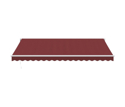 Toldo retráctil automático burdeos 450x300 cm