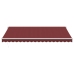 Toldo retráctil automático burdeos 450x300 cm