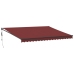 Toldo retráctil automático burdeos 450x300 cm