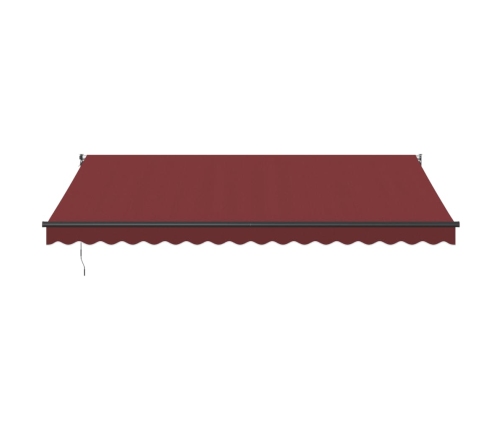 Toldo retráctil automático burdeos 450x300 cm