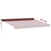 Toldo retráctil automático burdeos 450x300 cm