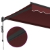 Toldo retráctil automático burdeos 450x300 cm