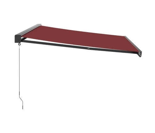 Toldo retráctil manual burdeos 450x300 cm