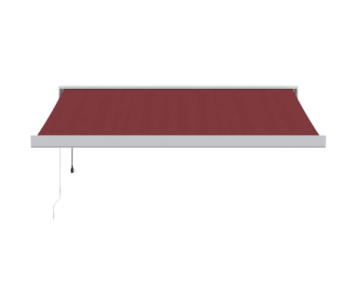 Toldo retráctil automático burdeos 350x250 cm