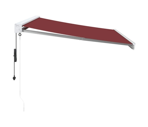 Toldo retráctil automático burdeos 350x250 cm