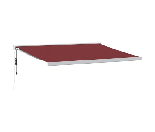 Toldo retráctil automático burdeos 400x300 cm