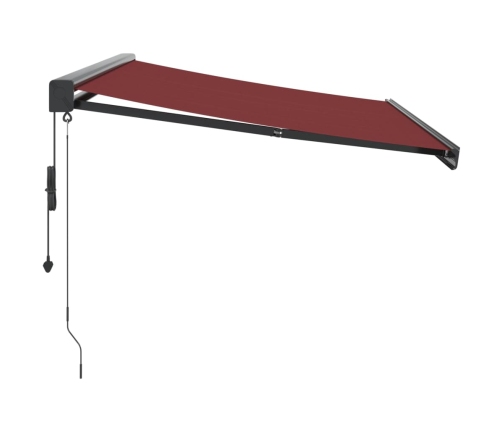 Toldo retráctil automático burdeos 300x250 cm