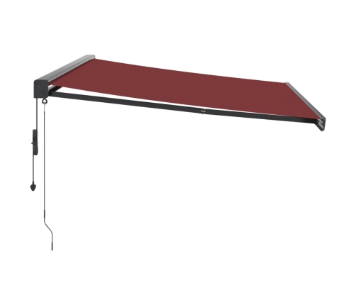 Toldo retráctil automático burdeos 400x300 cm