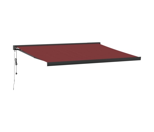 Toldo retráctil automático burdeos 450x300 cm