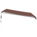 Toldo retráctil automático marrón 400x350 cm