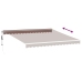 Toldo retráctil automático marrón 400x350 cm