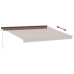 Toldo retráctil manual marrón 400x300 cm