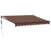 Toldo retráctil automático burdeos 300x250 cm