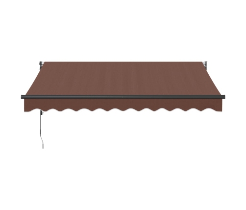 Toldo retráctil automático burdeos 300x250 cm