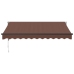 Toldo retráctil automático burdeos 300x250 cm
