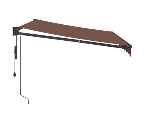 Toldo retráctil automático burdeos 300x250 cm
