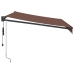 Toldo retráctil automático burdeos 300x250 cm