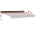 Toldo retráctil automático burdeos 300x250 cm
