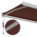 Toldo retráctil automático marrón 350x250 cm