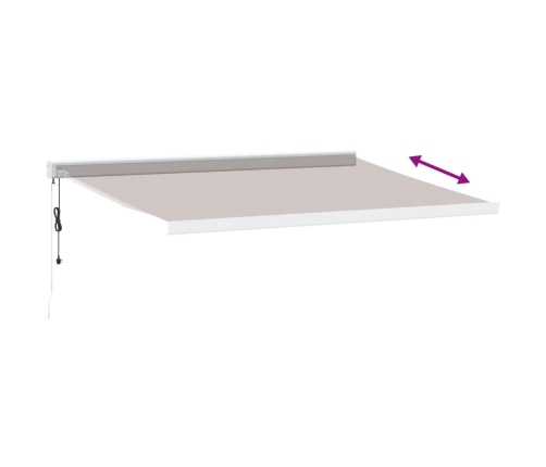 Toldo retráctil automático marrón 450x300 cm