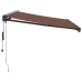 Toldo retráctil automático marrón 350x250 cm